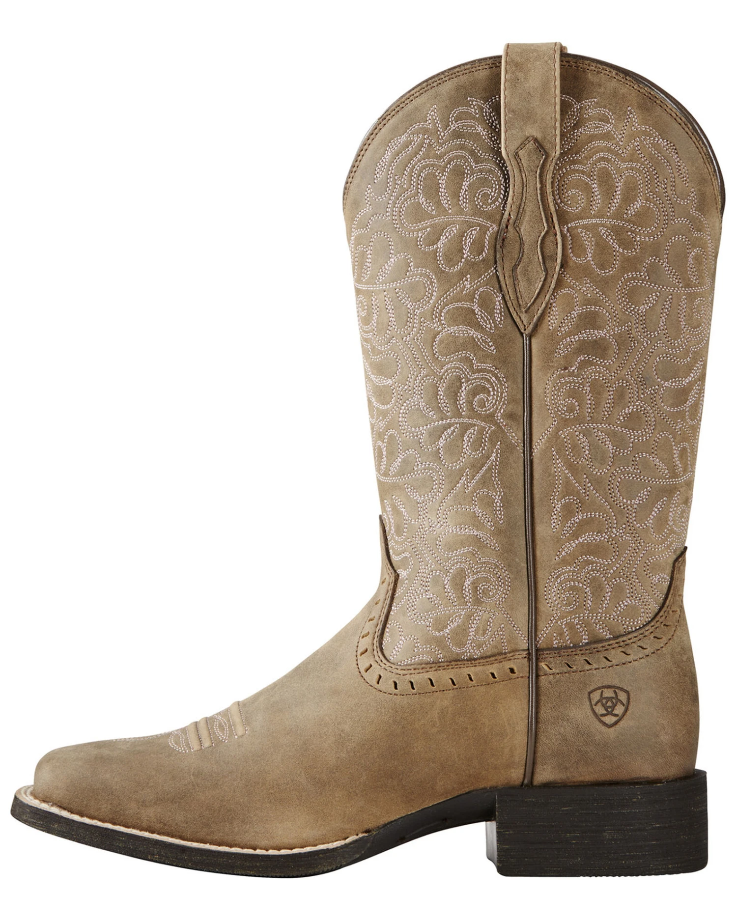 Ariat Women's Rich Brown Round Up Remuda Western Boots - Square Toe 5 Ariat Women's Rich Brown Round Up Remuda Western Boots - Square Toe - Image 3