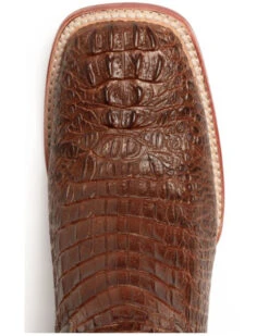 Ferrini Men's Caiman Croc Print Western Boots - Broad Square Toe -Shoes Promotion Store 036G45 36 P6