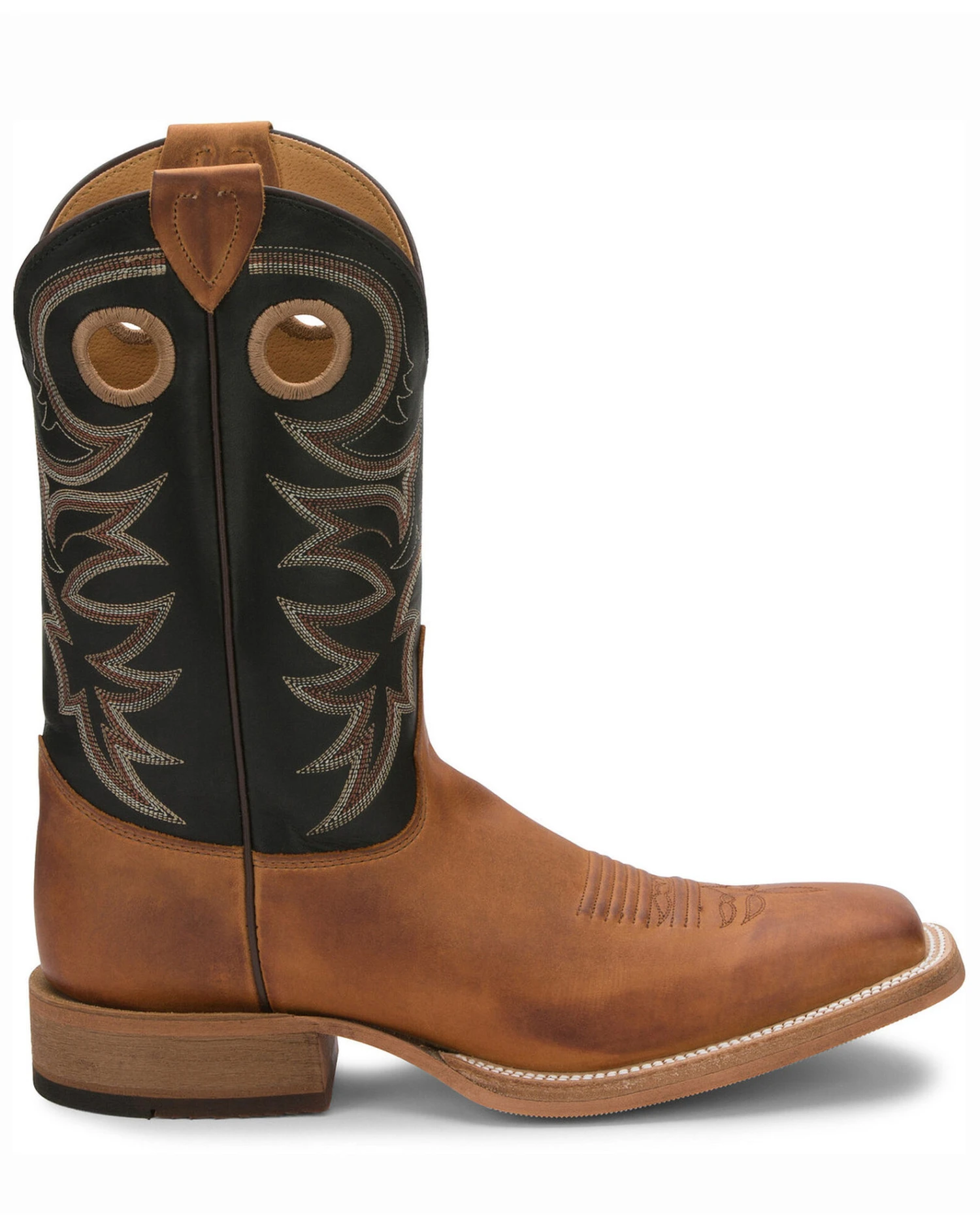 Justin Men's Caddo Bent Rail Western Boots - Broad Square Toe 4 Justin Men's Caddo Bent Rail Western Boots - Broad Square Toe - Image 2
