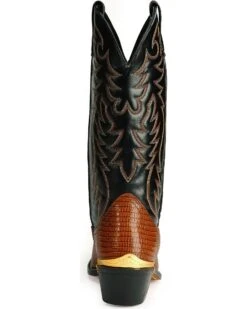 Laredo Lizard Print Western Boots -Shoes Promotion Store 038558 PJ BK