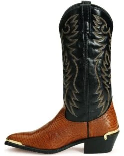 Laredo Lizard Print Western Boots -Shoes Promotion Store 038558 PJ LT