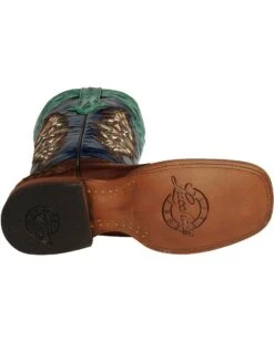 Lucchese Women's Handmade 1883 Amberlyn Full Quill Ostrich Western Boots - Square Toe  -Shoes Promotion Store 045T32 AG BM