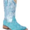 Roper Kid's Floral Glitter Western Boots -Shoes Promotion Store 053846 83 P1