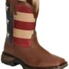 Durango Boys' American Flag Western Boots - Square Toe -Shoes Promotion Store 053859 41 P1