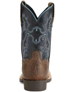 Ariat Boys' Tombstone Western Boots - Broad Square Toe -Shoes Promotion Store 053D31 B8 BK