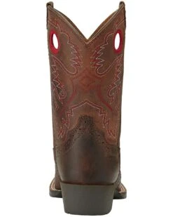 Ariat Boys' Rough Stock Western Boots - Square Toe -Shoes Promotion Store 053F36 41 BK