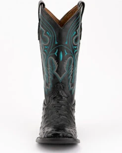 Ferrini Men's Full-Quill Ostrich Embroidered Western Boots - Broad Square Toe -Shoes Promotion Store 066845 89 P4