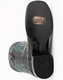 Ferrini Men's Full-Quill Ostrich Embroidered Western Boots - Broad Square Toe -Shoes Promotion Store 066845 89 P7