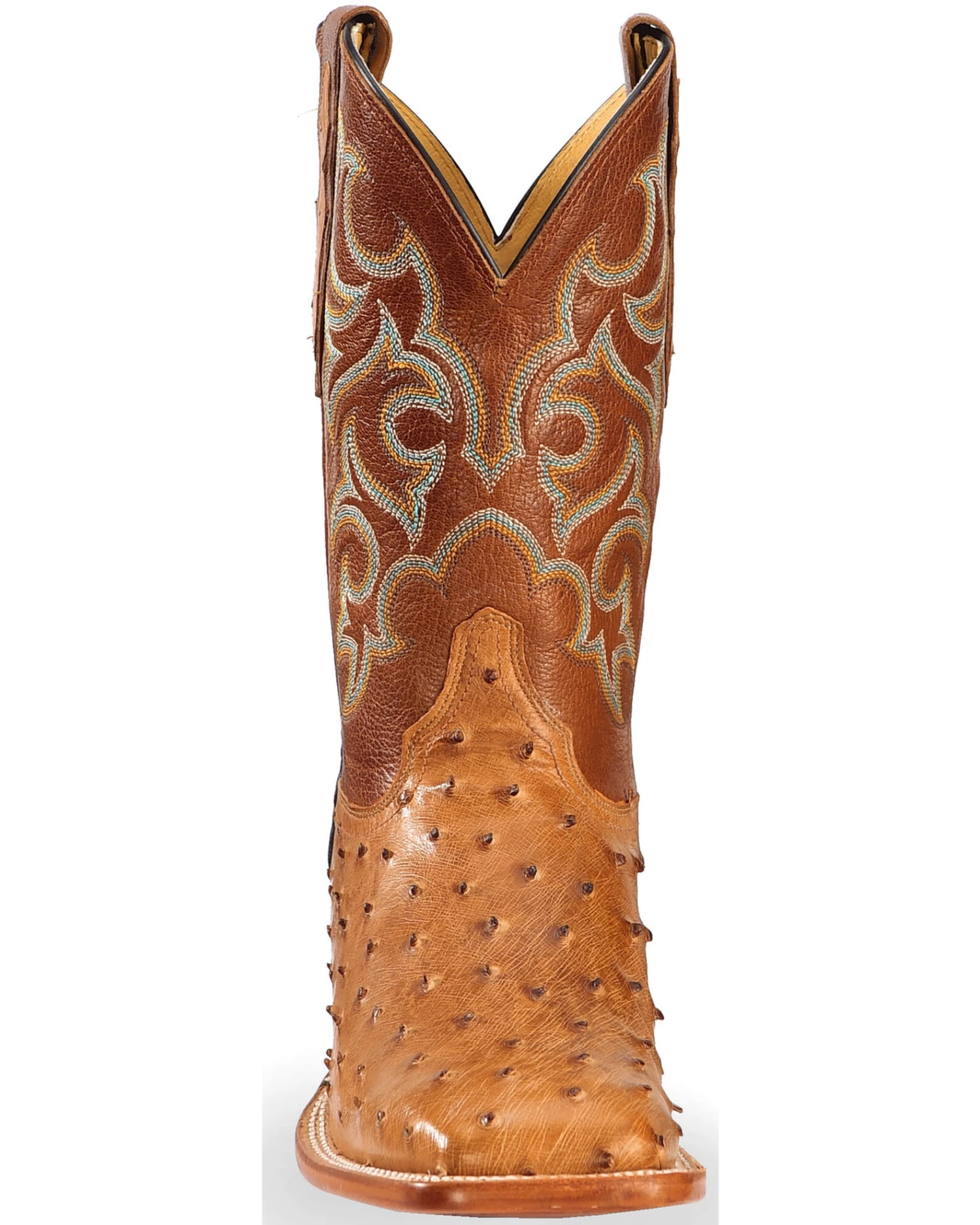 Justin Men's Full Quill Ostrich Western Boots 6 Justin Men's Full Quill Ostrich Western Boots - Image 4