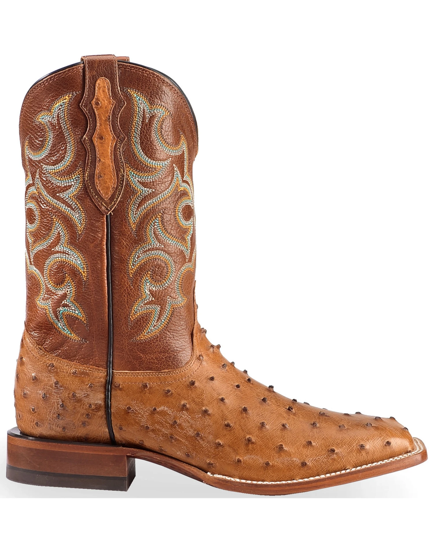 Justin Men's Full Quill Ostrich Western Boots 4 Justin Men's Full Quill Ostrich Western Boots - Image 2