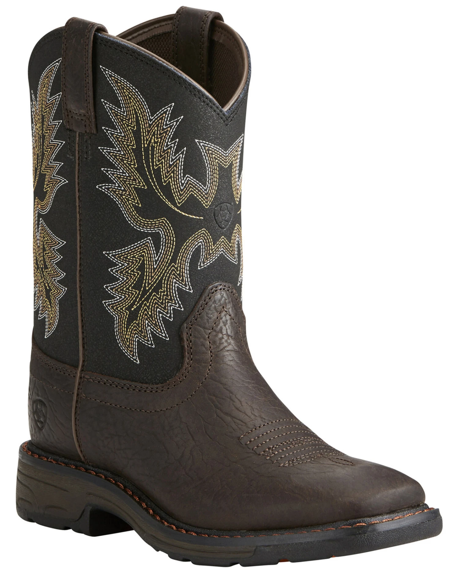 Ariat Youth Boys' Workhog Bruin Western Boots 3 Ariat Youth Boys' Workhog Bruin Western Boots