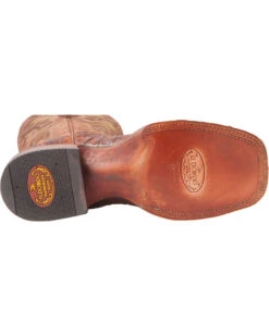 El Dorado Men's Handmade Caiman Back Brass Stockman Boots - Broad Square Toe -Shoes Promotion Store 2000221949 221 BM