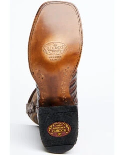 El Dorado Men's Handmade Caiman Back Brass Stockman Boots - Broad Square Toe -Shoes Promotion Store 2000221949 221 P7