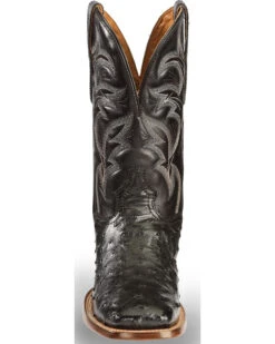 El Dorado Men's Handmade Full Quill Ostrich Stockman Boots - Broad Square Toe -Shoes Promotion Store 2000221951 001 FT