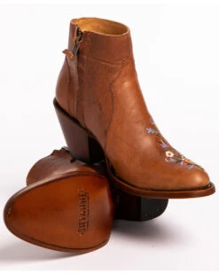 Shyanne Women's Millie Floral Embroidered Booties - Round Toe  -Shoes Promotion Store 2000222872 200 BM