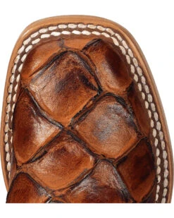 Horse Power Boys' Seas The Day Fish Print Boots - Square Toe  -Shoes Promotion Store 2000241197 235 TP