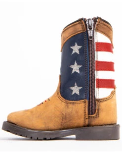 Cody James Toddler Boys' USA Flag Western Boots - Broad Square Toe -Shoes Promotion Store 2000253466 200 P3