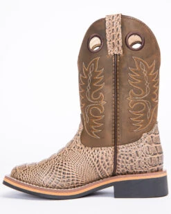 Cody James Little Boys' Gator Print Western Boots - Broad Square Toe -Shoes Promotion Store 2000253467 200 P3