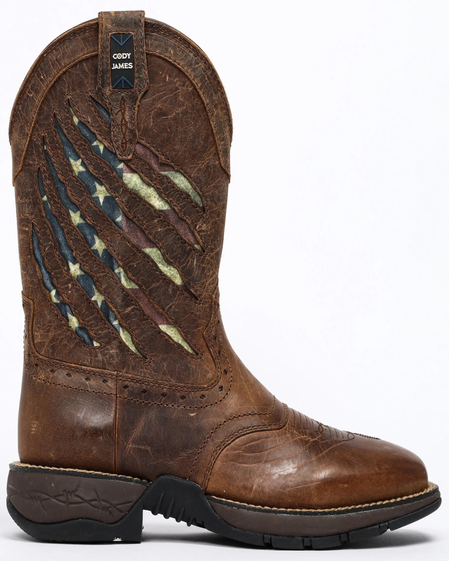 Brothers & Sons Men's Scratch American Flag Lite Performance Western Boots - Square Toe 4 Brothers & Sons Men's Scratch American Flag Lite Performance Western Boots - Square Toe - Image 2
