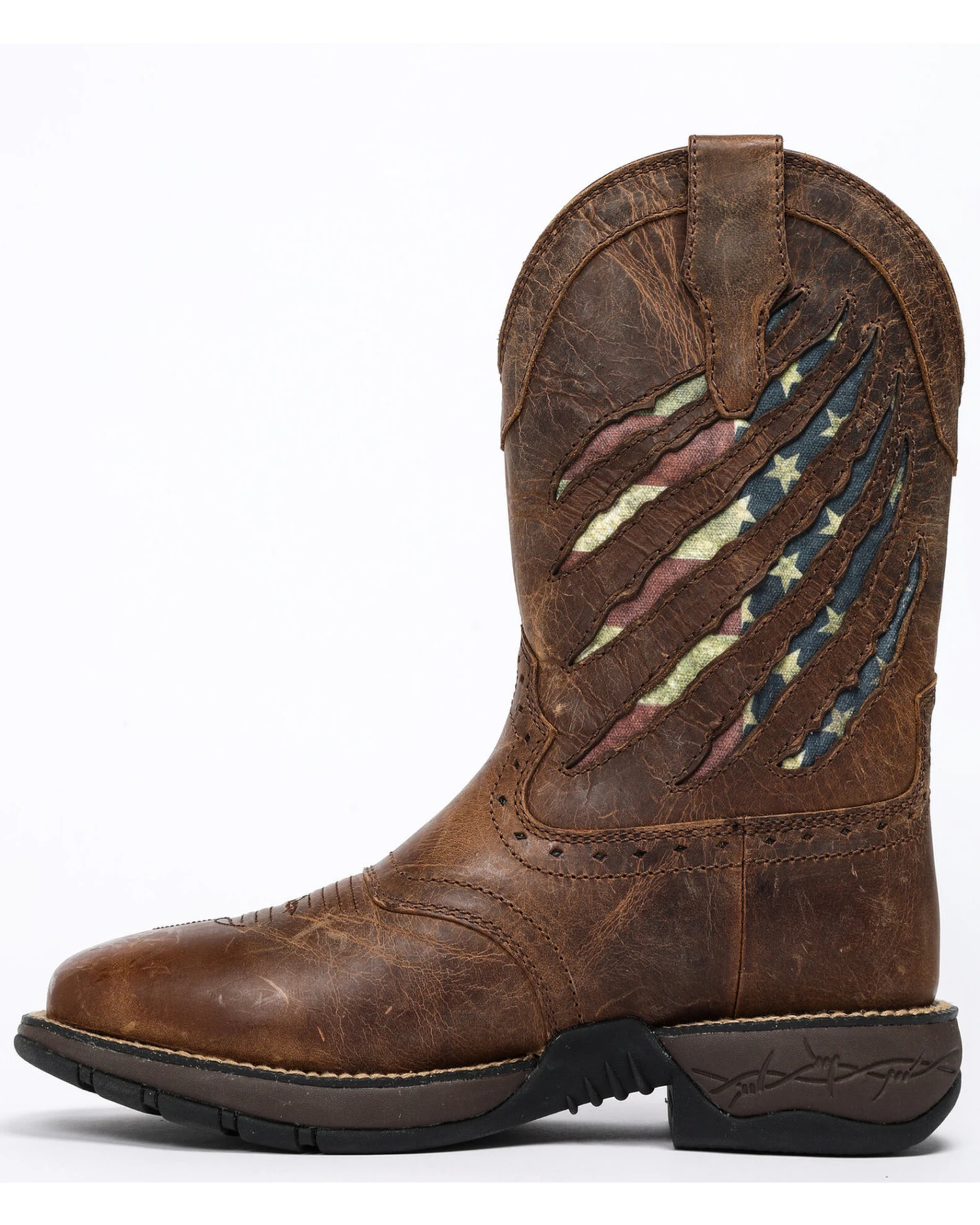 Brothers & Sons Men's Scratch American Flag Lite Performance Western Boots - Square Toe 5 Brothers & Sons Men's Scratch American Flag Lite Performance Western Boots - Square Toe - Image 3