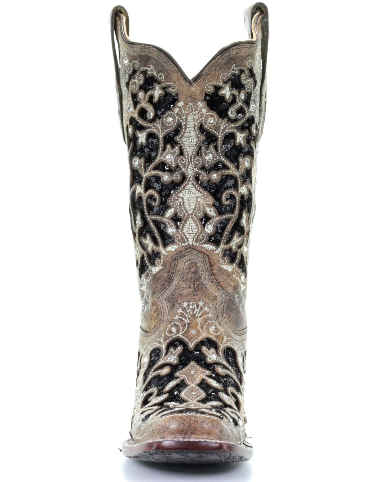Corral Women's Sequin Inlay Western Boots - Square Toe 7 Corral Women's Sequin Inlay Western Boots - Square Toe - Image 5
