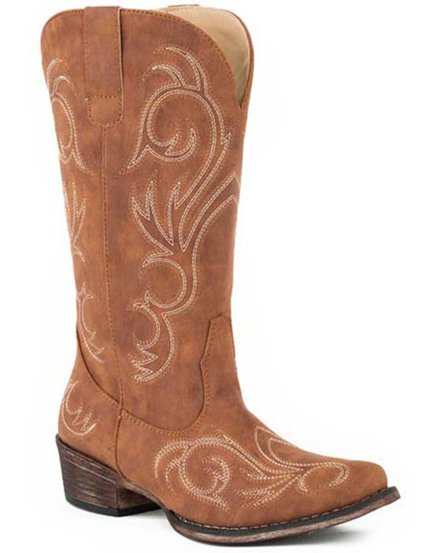 Roper Women's All Over Embroidery Western Boots - Snip Toe 3 Roper Women's All Over Embroidery Western Boots - Snip Toe