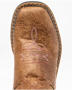 Shyanne Girls' Madison Faux Leather Western Boots - Square Toe -Shoes Promotion Store 2000288280 927 P6