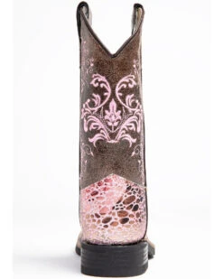 Shyanne Little Girls' Faux Leather Western Boots - Square Toe -Shoes Promotion Store 2000291620 650 P5