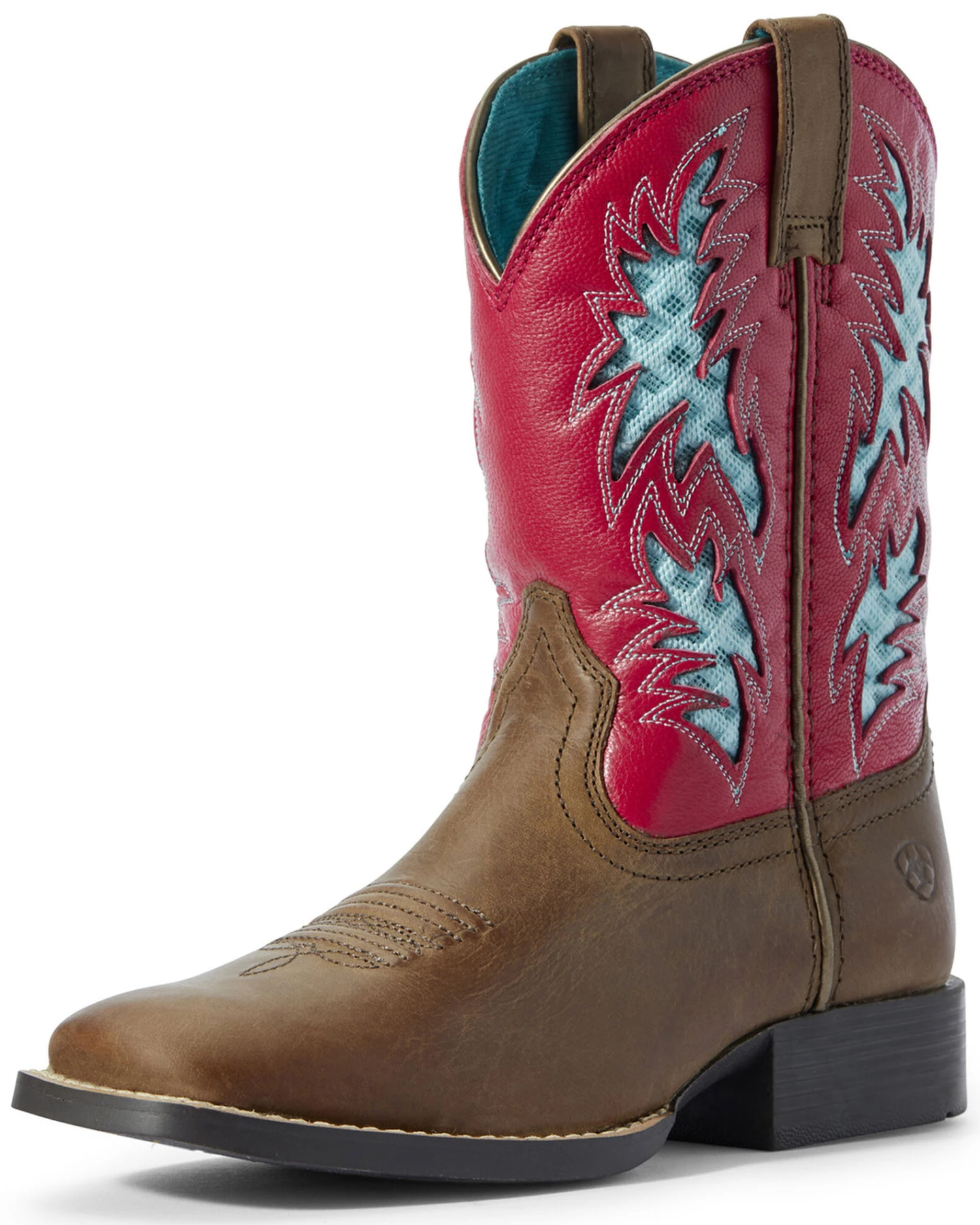 Ariat Little Girls' Homestead VentTEK Western Boots - Broad Square Toe 3 Ariat Little Girls' Homestead VentTEK Western Boots - Broad Square Toe