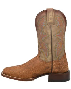 Dan Post Men's Dry Gulch Python Exotic Boots - Broad Square Toe -Shoes Promotion Store 2000308357 280 P3