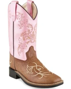 Old West Girls' Western Boots - Square Toe