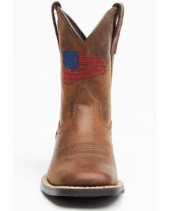 Ariat Boys' American Pride Western Boots - Square Toe -Shoes Promotion Store 2000320900 200 P4