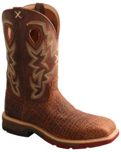 Twisted X Men's Tan Western Work Boots - Soft Toe