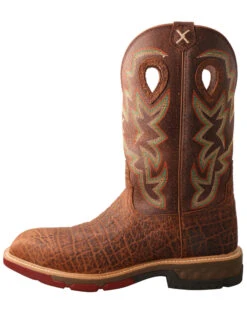 Twisted X Men's Tan Western Work Boots - Soft Toe -Shoes Promotion Store 2000335457 280 P3