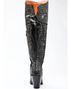 Dan Post Women's Black Snake Print Western Boots - Snip Toe 13 Dan Post Women's Black Snake Print Western Boots - Snip Toe -Shoes Promotion Store 2000340406 040 P5