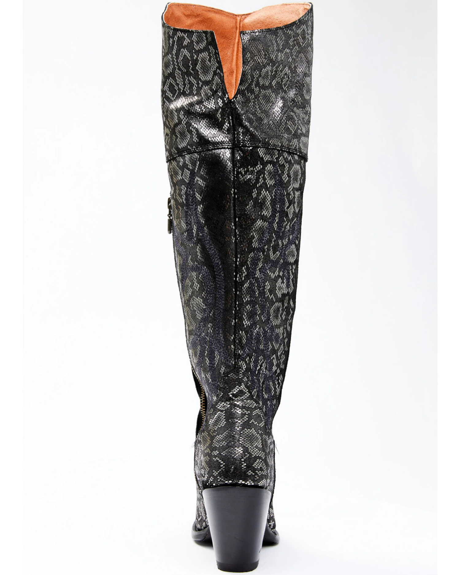 Dan Post Women's Black Snake Print Western Boots - Snip Toe 7 Dan Post Women's Black Snake Print Western Boots - Snip Toe - Image 5