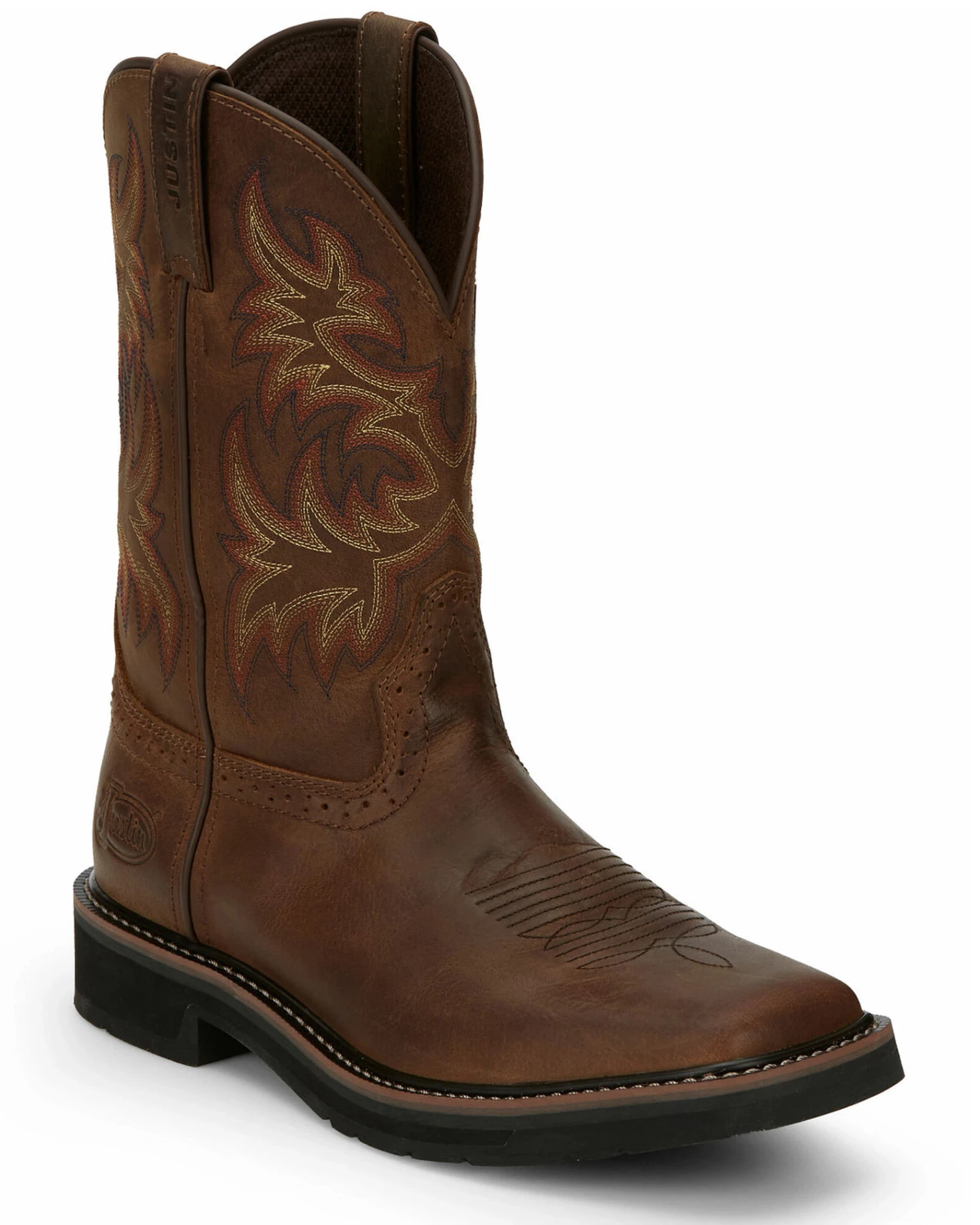 Justin Men's Driller Western Work Boots - Soft Toe 3 Justin Men's Driller Western Work Boots - Soft Toe