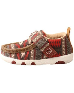 Twisted X Infant Hooey Southwestern Print Driving Shoes - Moc Toe -Shoes Promotion Store 2000343953 600 P3