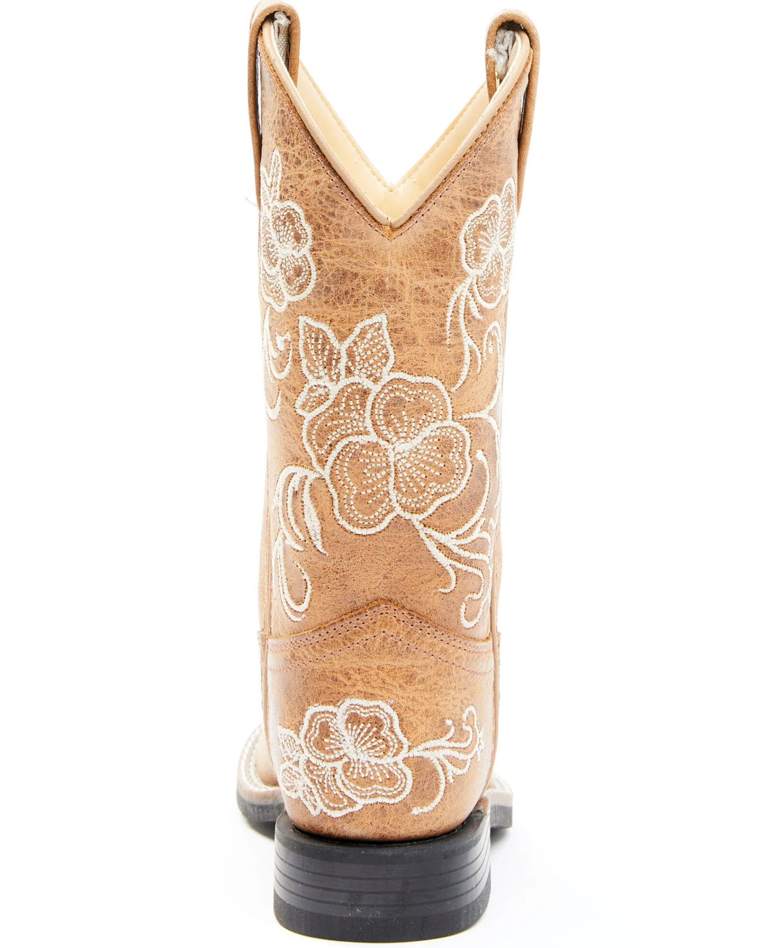 Shyanne Girls' Little Lasy Floral Embroidered Western Boots - Broad Square Toe 7 Shyanne Girls' Little Lasy Floral Embroidered Western Boots - Broad Square Toe - Image 5