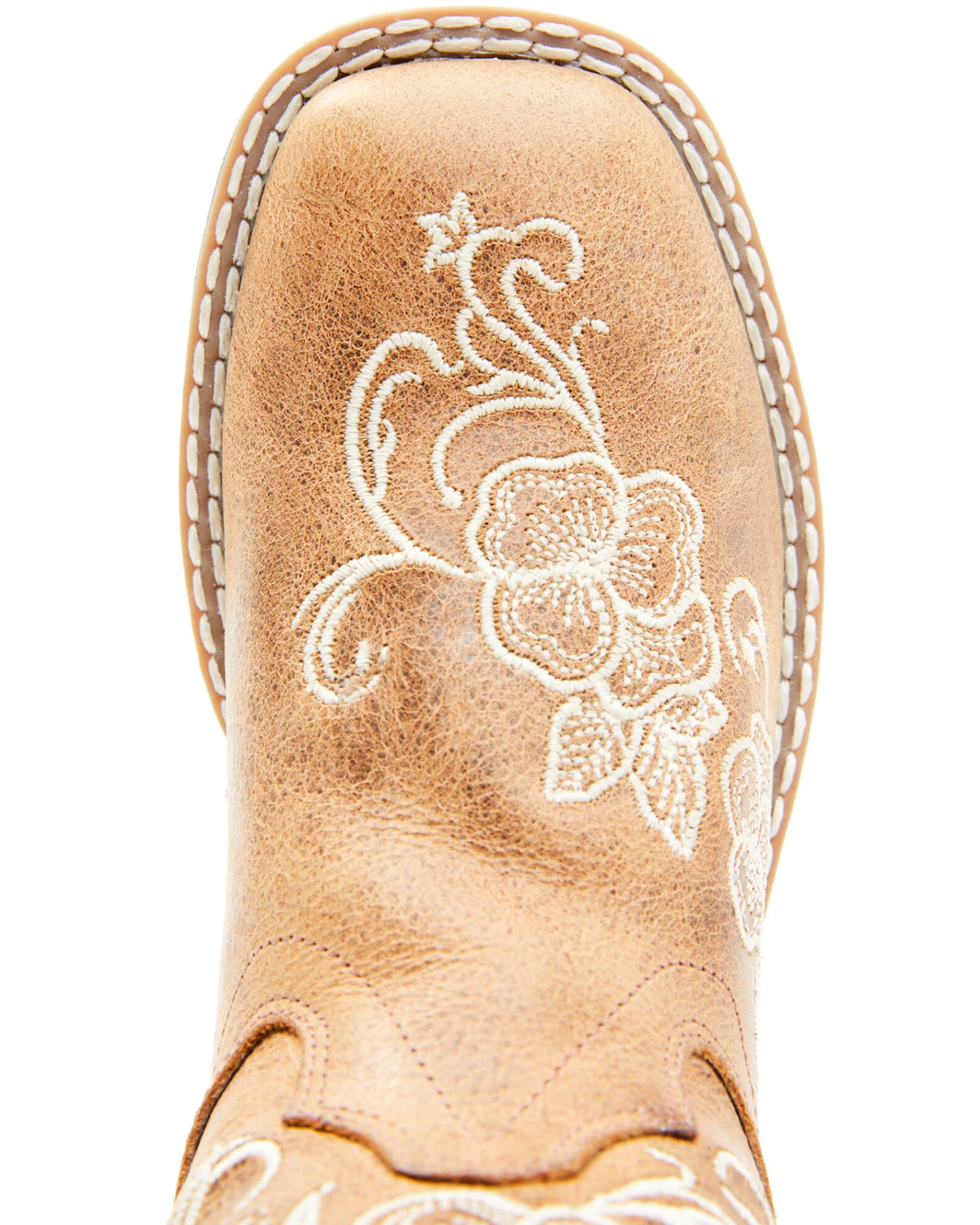Shyanne Girls' Little Lasy Floral Embroidered Western Boots - Broad Square Toe 8 Shyanne Girls' Little Lasy Floral Embroidered Western Boots - Broad Square Toe - Image 6