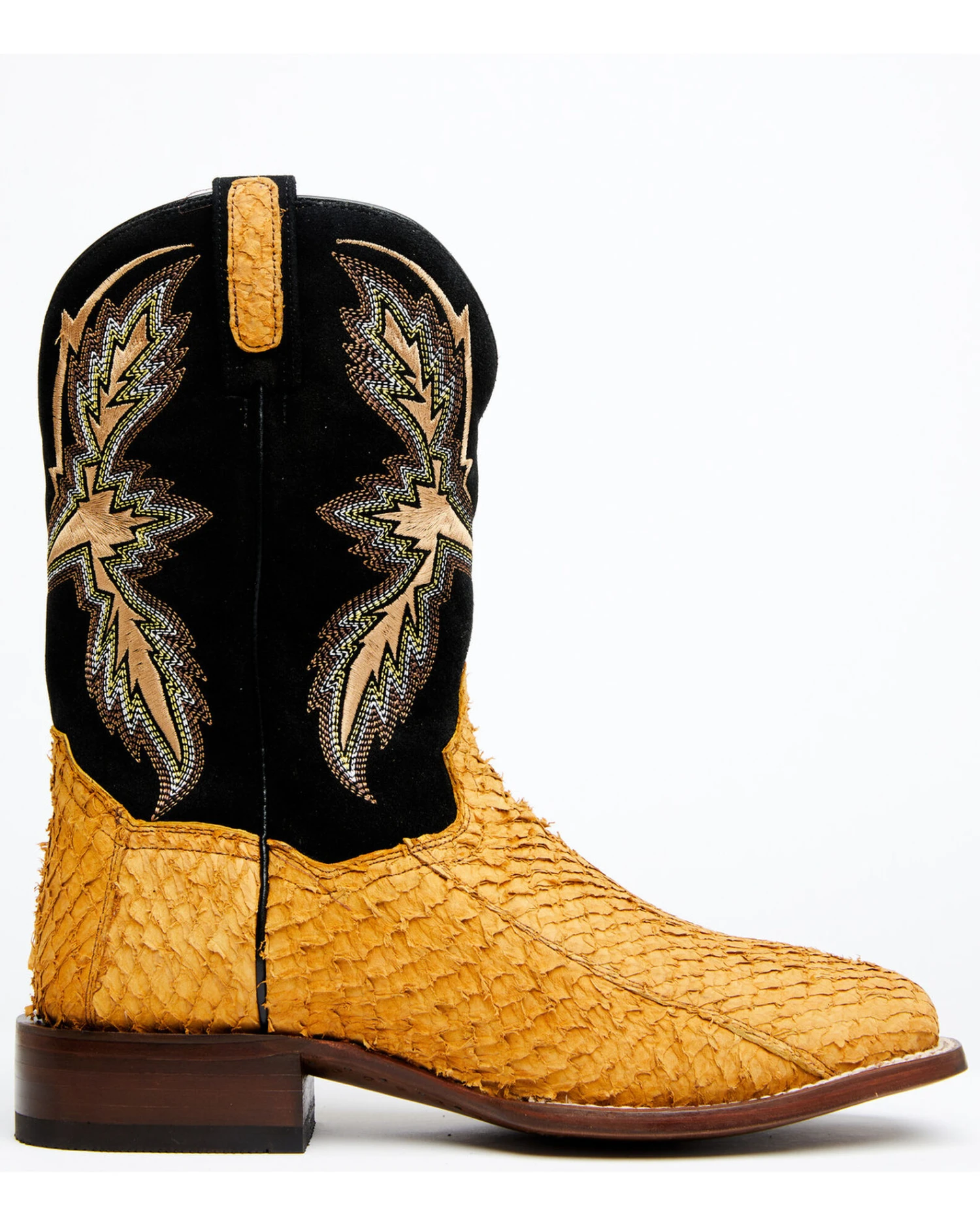 Dan Post Men's Exotic Sea Bass Skin Western Boots - Broad Square Toe 4 Dan Post Men's Exotic Sea Bass Skin Western Boots - Broad Square Toe - Image 2