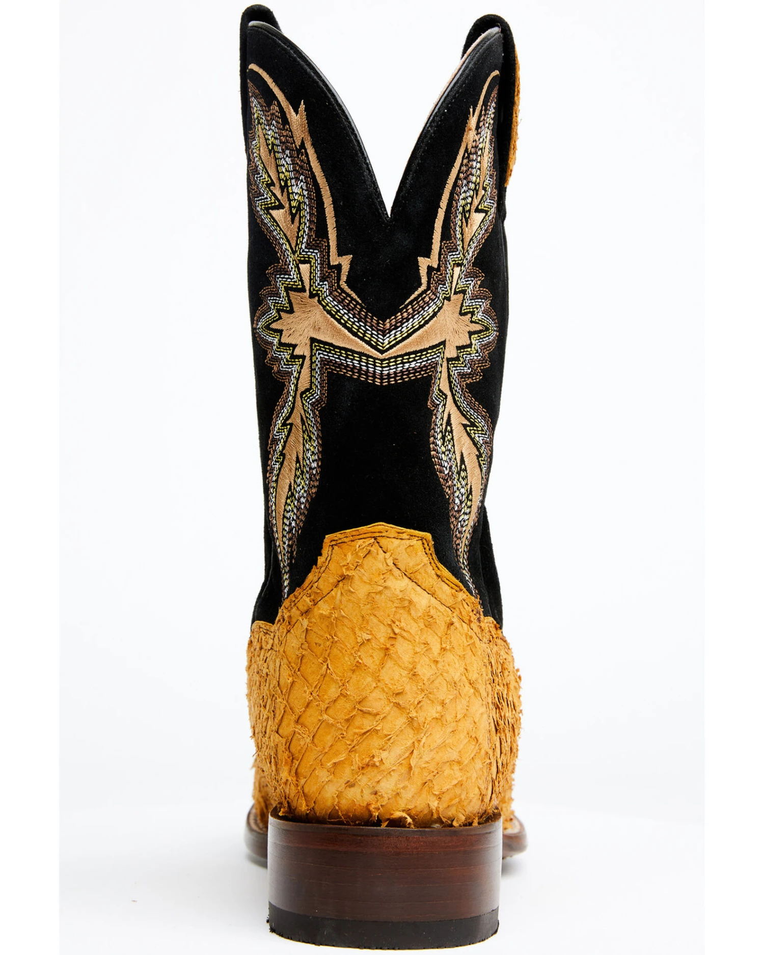 Dan Post Men's Exotic Sea Bass Skin Western Boots - Broad Square Toe 7 Dan Post Men's Exotic Sea Bass Skin Western Boots - Broad Square Toe - Image 5