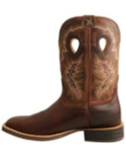 Twisted X Men's Brown Ruff Stock Western Boots - Square Toe -Shoes Promotion Store 2000350217 201 P3