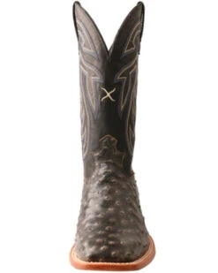 Twisted X Twistex X Men's Ruff Stock Fill-Quill Ostrich Vamp Exotic Western Boot - Broad Square Toe  -Shoes Promotion Store 2000356675 001 P4