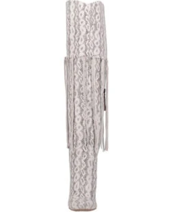 Dingo Women's Kitty Kat Snake Print Fringe Tall Western Boot - Pointed Toe -Shoes Promotion Store 2000356787 100 P4