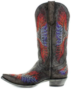 Old Gringo Women's Eagle Crystals Western Boots - Snip Toe -Shoes Promotion Store 2000356902 942 P3
