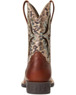 Ariat Girls' Koel VentTEK Leopard Print Western Boots - Broad Square Toe  -Shoes Promotion Store 2000356945 200 P3