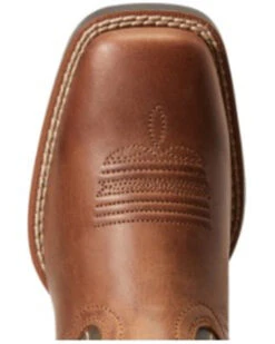 Ariat Boys' Amos Leather Western Boot - Broad Square Toe  -Shoes Promotion Store 2000357339 200 P4