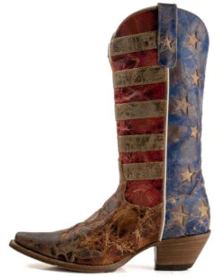Dan Post Women's Stars & Stripes Western Boots - Snip Toe -Shoes Promotion Store 2000358662 942 P3