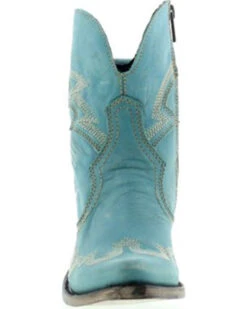 Liberty Black Women's Side Bug & Wrinkle Fontana Crack Short Western Boots - Pointed Toe -Shoes Promotion Store 2000362997 440 P4